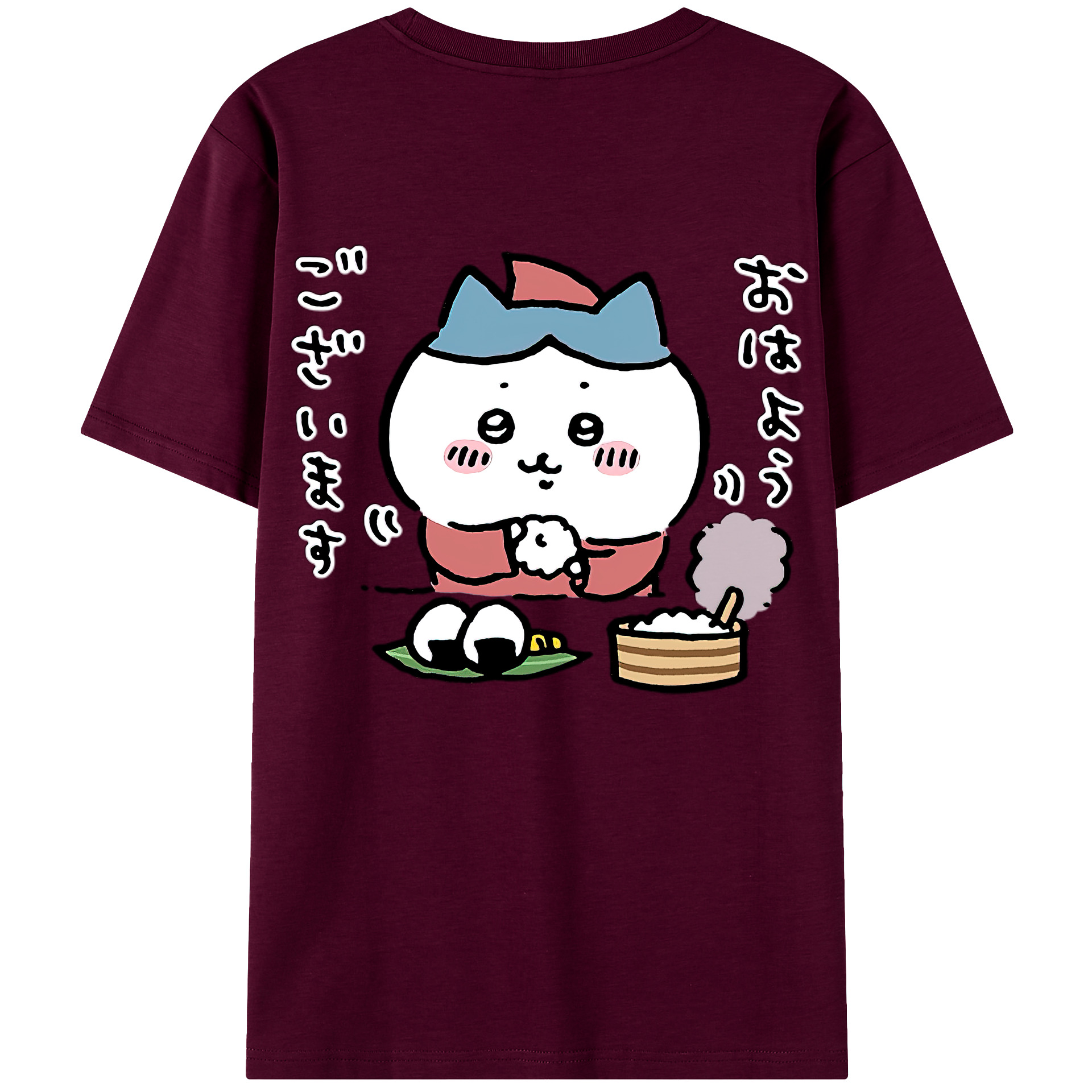 （画像用） ちいかわ ハチワレ Chii-kawa hachiware レディース半袖Tシャツ(バックプリント)